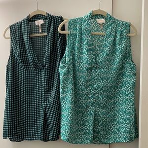 Laundry: 2 sleeveless tunic tops large